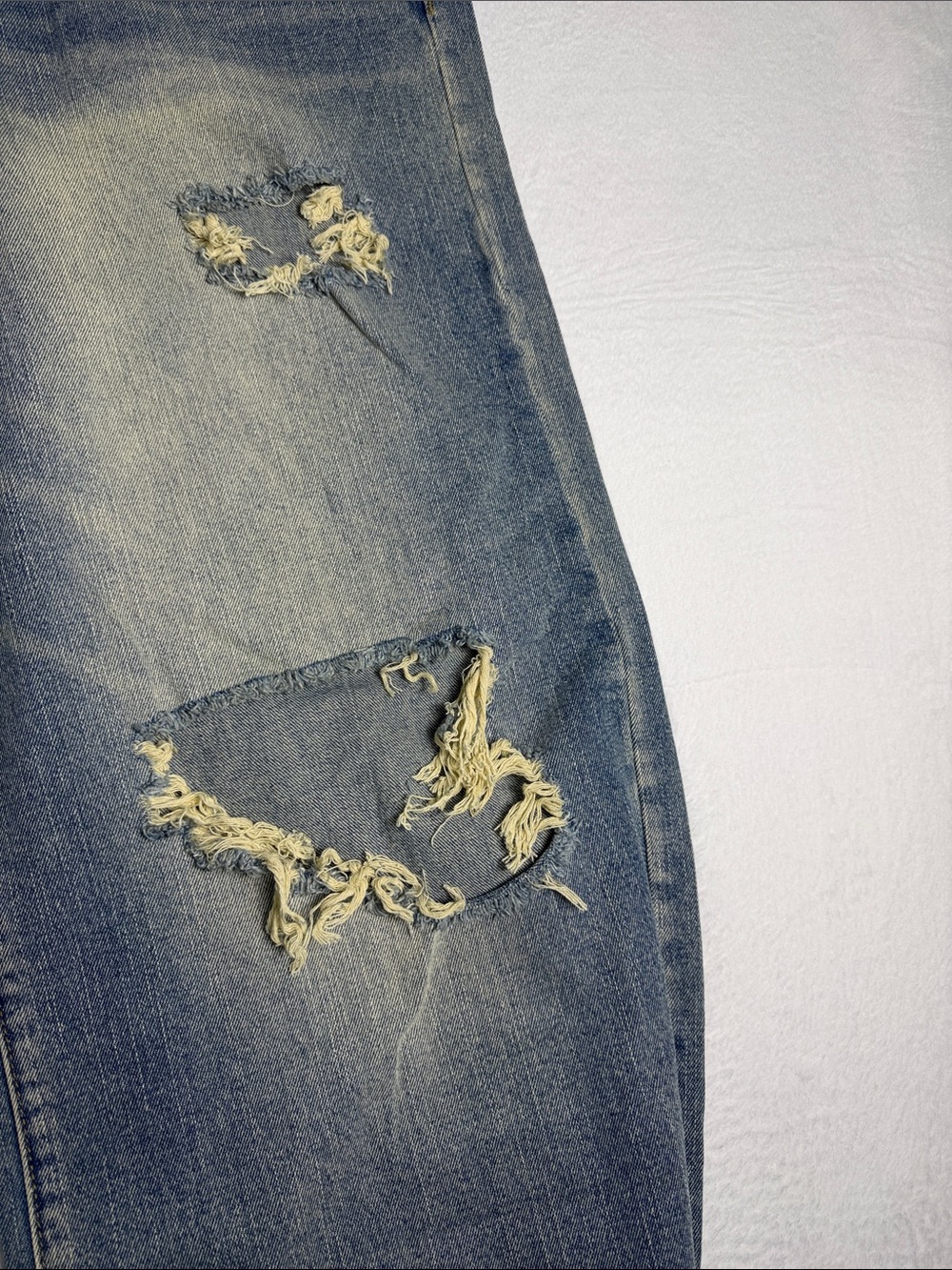 MNML Light Blue Denim Jeans with Tag and Hardware - Picture 8 of 10